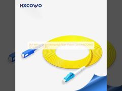 Cavo toppa in fibra corazzato con rivestimento giallo SM HXCOWO SC/UPC-LC/UPC