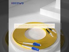 Cavo di toppa corazzato duplex giallo da 1,5 m HXCOWO 2,0 mm SM MM 9/125 LC/UPC a ST