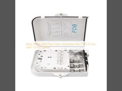 Centro della scatola di distribuzione in fibra ottica OEM bianco nero FTTX 8 con separatore da 1 8 PLC