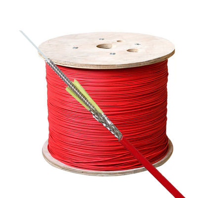 comprare Red Indoor Flame Retardant Jacket DTS Distributed Temperature Sensing Fiber Optic Cable fabbricazione online