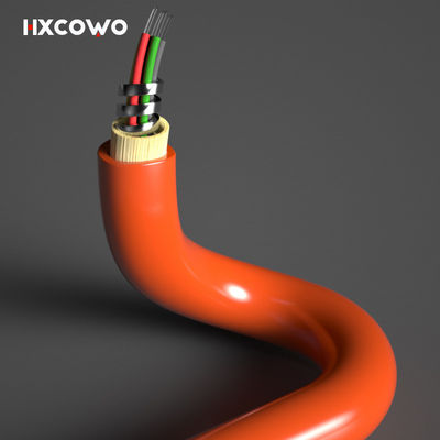comprare Custom Length Multimode 6 Core 12 Core Flexible Spiral Steel Armoured Fiber Optical Cable fabbricazione online