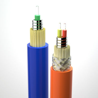 comprare Spiral Armored Fiber Optical Cable 2.0/3.0mm CPR FTTH 1 Core Single Mode Indoor Flexible fabbricazione online