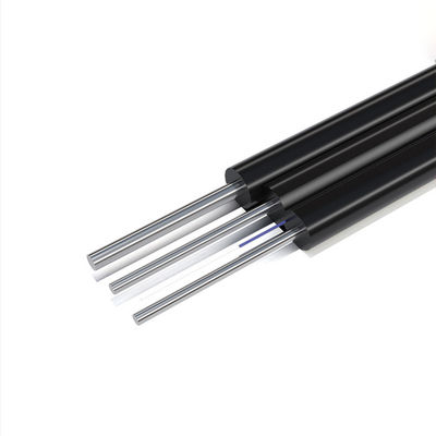 comprare HXCOWO FTTH Outdoor GJYXCH 1 2 4 Core G657A1 Steel Wire Or FRP Black Fiber Optic Drop Cable fabbricazione online