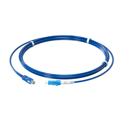 comprare Single Mode 9/125 G652D Simplex SC/UPC-LC/UPC Armored Fiber Optic Patch Cord for Signal Transfer fabbricazione online