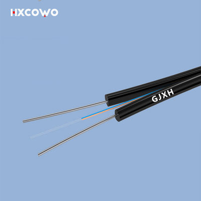 comprare Speed Internet Indoor Fiber Optic Cable GJXH Metallic Strength Member G657A1 2Core fabbricazione online