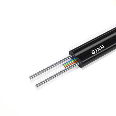 comprare G657A1 G657A2 Indoor Fiber Optic Cable With Steel Messenger 1/2/4/6/8/12Cores fabbricazione online