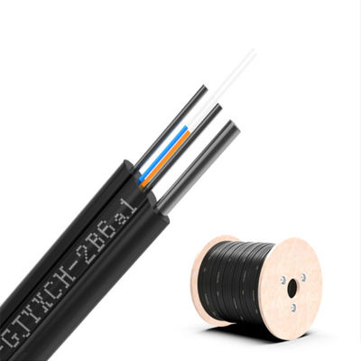 comprare Number of Conductors ≥ 10 FTTH 2 Core Fiber Optic Drop Cable 1km GJYXCH with Custom Length fabbricazione online