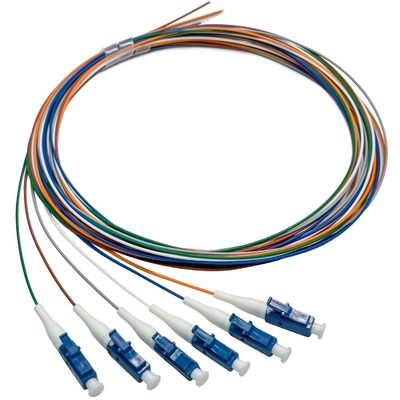 comprare FTTN HXCOWO 6 Bundle Distribuzione Codino in fibra ottica LC/UPC SM 9/125 Fanout 0,9 mm Codino in fibra ottica fabbricazione online