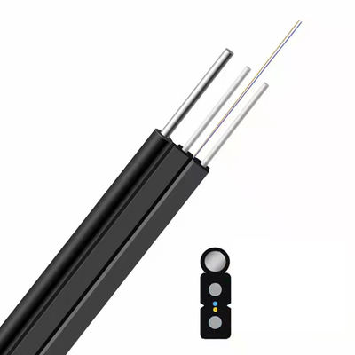 comprare 1F Customized Color Figure 8 Self-supporting Bow-type GJYXCH FTTH Flat Drop Outdoor Fiber Optic Cable fabbricazione online