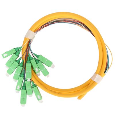 comprare Connector Type SC Fiber Pigtails HXCOWO 12 Color 0.9mm SM OS2 G.657A1 Blue LSZH PVC fabbricazione online