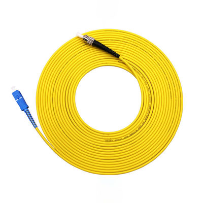 comprare Customized Lengths 1m/2m/3m... 1 HXCOWO SM Simplex Armored Fiber Optic Cable Patch fabbricazione online