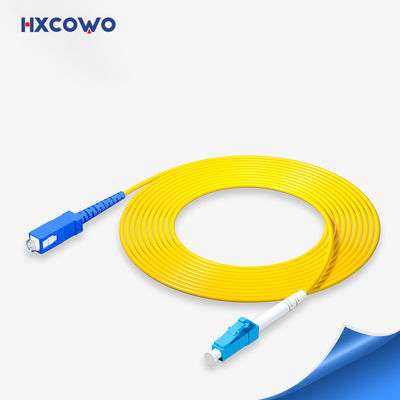 comprare Cavo toppa in fibra corazzato con rivestimento giallo SM HXCOWO SC/UPC-LC/UPC fabbricazione online