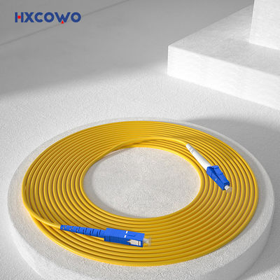 comprare HXCOWO LC SC/UPC Optical 1M Single Mode Single Core 3.0mm Fiber Cable Patch for FTTX fabbricazione online