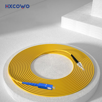 comprare FTTX Fiber Optic Patch Cord with HXCOWO SC FC Connectors and SM Indoor Armored Cable fabbricazione online
