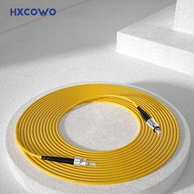 comprare HXCOWO Single Mode 9/125 OS2 FC To ST Simplex OFNR 2.0mm Armored Fiber Optic Cable Patch fabbricazione online