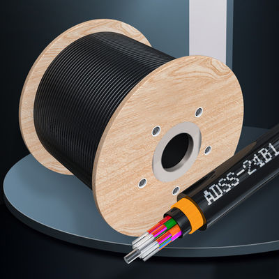 comprare Doppio giubbotto G652D ADSS tutto dielettrico autoportante nero ADSS fibra ottica fabbricazione online