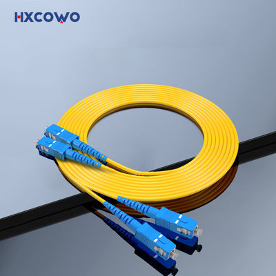 comprare 2 Core SC/UPC-SC/UPC Duplex Multi-Mode Single Mode 9/125 2.0mm 0.5M Fiber Optic Cable Patch fabbricazione online