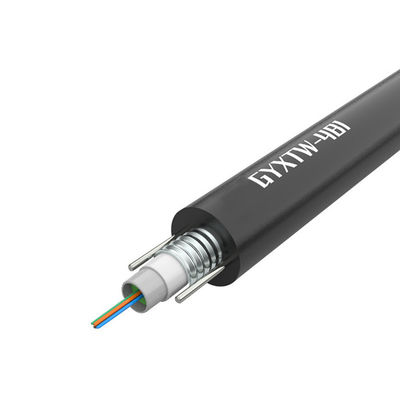 comprare 4 6 8 10 12 Core GYXTW Armoured Fiber Optic Cable for Network Data Signal Transmission fabbricazione online