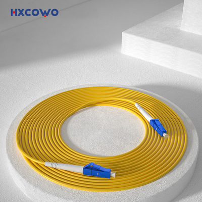 comprare HXCOWO FTTH Simplex Fiber LC APC UPC G652D/G657A1 SM Jumper Armored Fiber Optic Cable Patch fabbricazione online