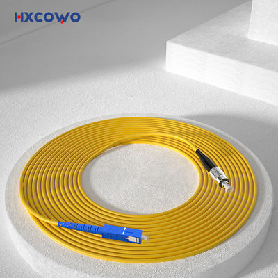 comprare Customized Colors HXCOWO FTTH SC/FC UPC APC Armored SM MM SX DX Fiber Optic Cable Patch fabbricazione online