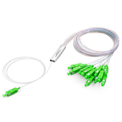 comprare 1x4 1x8 1x16 1x32 Fibre PLC Splitter per cavi ottici FTTH monomodo 2.0mm SC APC fabbricazione online