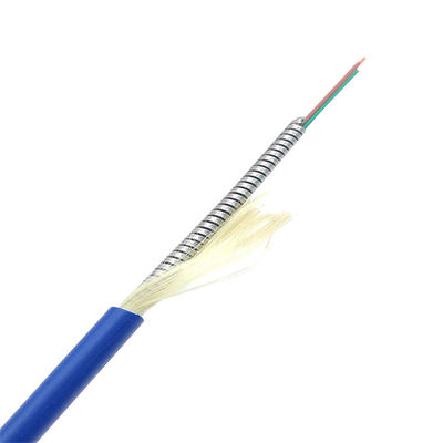 comprare Stainless Steel OM3 OM4 Armored Fiber 6 Core G652D PVC LSZH fabbricazione online