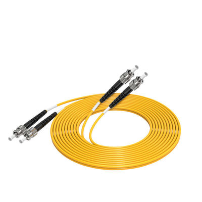 comprare Customized Lengths HXCOWO ST Single-Mode 9/125 OS2 Duplex Fiber Optic Cable Patch fabbricazione online