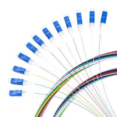 comprare HXCOWO SM G657A 12 Cores Colors LC/APC LC/UPC FTTH Fiber Optic Pigtail for 3G Network fabbricazione online
