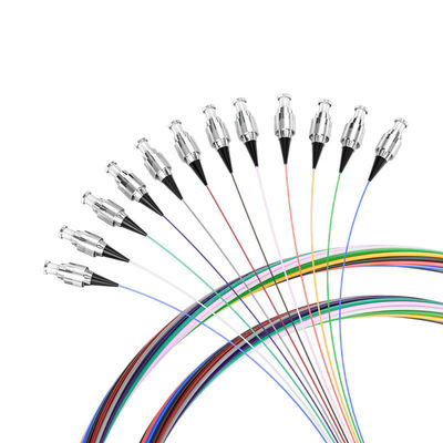 comprare G657 12Color 0.9mm 1.5M Fiber Optic Pigtail for FTTX Wavelength 850nm/1310nm/1550nm fabbricazione online