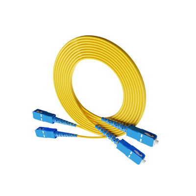 comprare HXCOWO SC UPC Multimode 3.0mm Duplex Fiber Optic Cable Patch in Ordinary Armored Types fabbricazione online