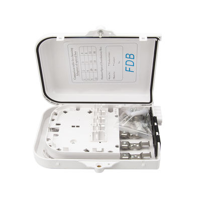 comprare Black White OEM Fiber Optic Distribution Box FTTX 8 Core With 1 8 PLC Splitter fabbricazione online