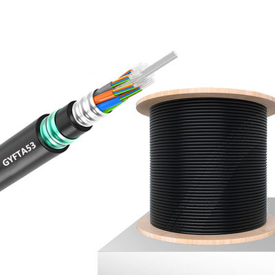 comprare Non Metallic Outdoor Armored Fiber Optic Cable GYFTA53 Custom Length fabbricazione online