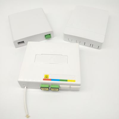 comprare 2 Port Ftth Fiber Optic Termination Box SC/APC Adapter Fiber Termination Boxes fabbricazione online