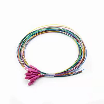 comprare 12 Cores LC UPC Fiber Optic Pigtail Multimode G657A1 FTTH Pigtail For Network Connections fabbricazione online