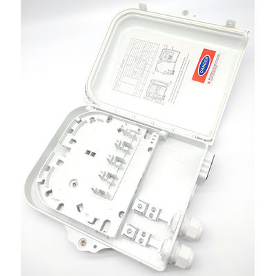 comprare 8 Ports FTTH Terminal Box White Outdoor Corridor PC 8 Core Optic Fiber Distribution Box fabbricazione online