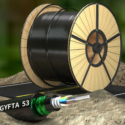 comprare Outdoor 12 Core Armoured Fiber Optic Cable GYFTA53 Armored Optical Cable fabbricazione online