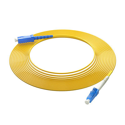 comprare HXCOWO Supply Fiber Optic Patch Cord SC/UPC-LC/UPC SM SX 3.0mm LSZH for Your Requirement fabbricazione online