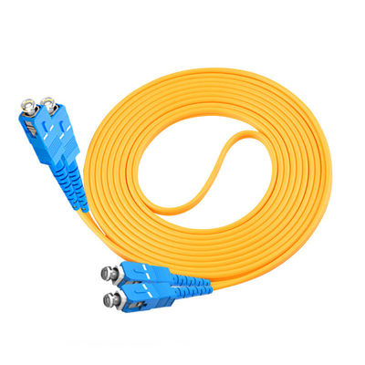 comprare SC/UPC-SC/UPC Duplex Multimode OM3 Jumper Cable Fiber Optic Patch Cord per la rete fabbricazione online