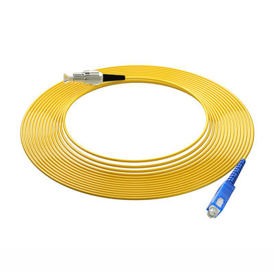 comprare HXCOWO OM3 SC FC LC ST 850nm/1310nm/1550nm Simplex Multi Mode Fiber Optic Cable Patch fabbricazione online