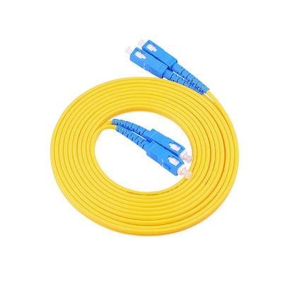 comprare PVC LSZH HXCOWO FTTH 1.6mm 2mm 3mm Duplex SC UPC Jumper 1.5m 3.5m Fibra ottica blindata fabbricazione online