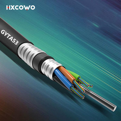 comprare HDPE Jacket Fibre Optic Cable Armoured RoHS Outdoor Rated Fiber Optic Cable fabbricazione online