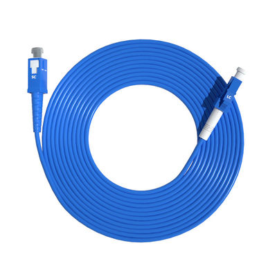 comprare HXCOWO Waterproof Single Mode Simplex 9/125 3.0mm SC-LC Armored Fiber Optic Cable Patch fabbricazione online