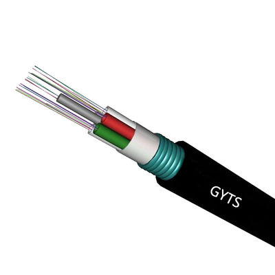 comprare HXCOWO Steel Armoured Fibre Optic Cable Aerial Duct 6 12 24 48 96 144 Core GYTS fabbricazione online