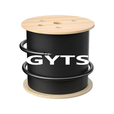 comprare GYTS GYTA 12 24 48 96 Core Fiber Optic Cable Black Outdoor Armored Cable fabbricazione online