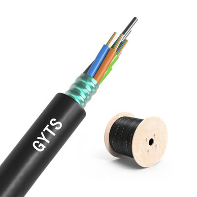 comprare Outdoor Duct and Conduit Customized 2-288 Cores SM MM Armoured GYTS Fiber Optic Cable fabbricazione online