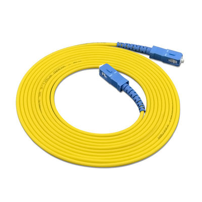 comprare Lunghezza personalizzata Cordone di patch in fibra ottica Simplex SC SC UPC/APC G652D 9/125 SM Fibra ottica fabbricazione online