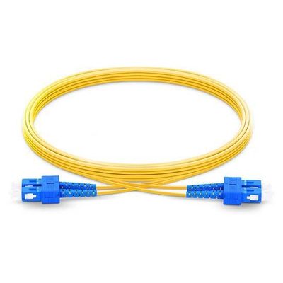 comprare Sc corazzato monomodale UPC del cavo di toppa della fibra al PVC OFNR 9/125 del duplex 2.0mm dello Sc UPC fabbricazione online