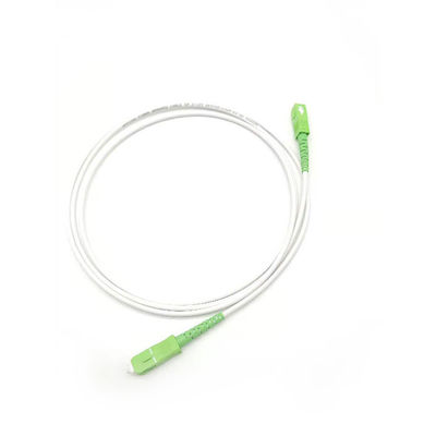 comprare Cavo di toppa a fibra ottica bianco LSZH SC/APC a perdita di inserzione bassa di SC/APC SM 9/125 fabbricazione online