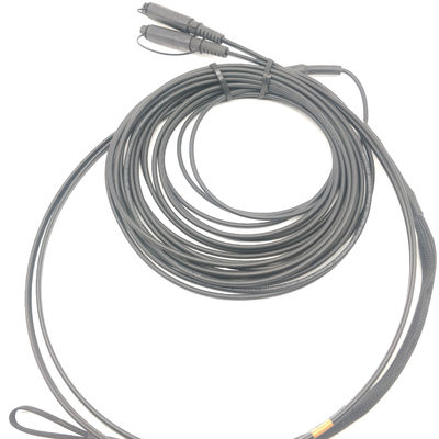 comprare LC/UPC-LC/UPC SM 9/125 7.0mm Anti Rodenti Outdoor FTTA Cordone di patch in fibra ottica blindato 1m/2m/3m/100m fabbricazione online