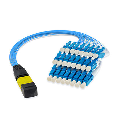 comprare Networking Solution 72 Fibers OM4 50/125 Multimode MPO Trunk Cable with Custom Length fabbricazione online